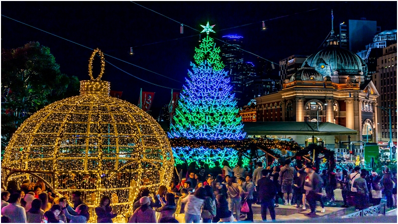 墨爾本聖誕樹燈光秀